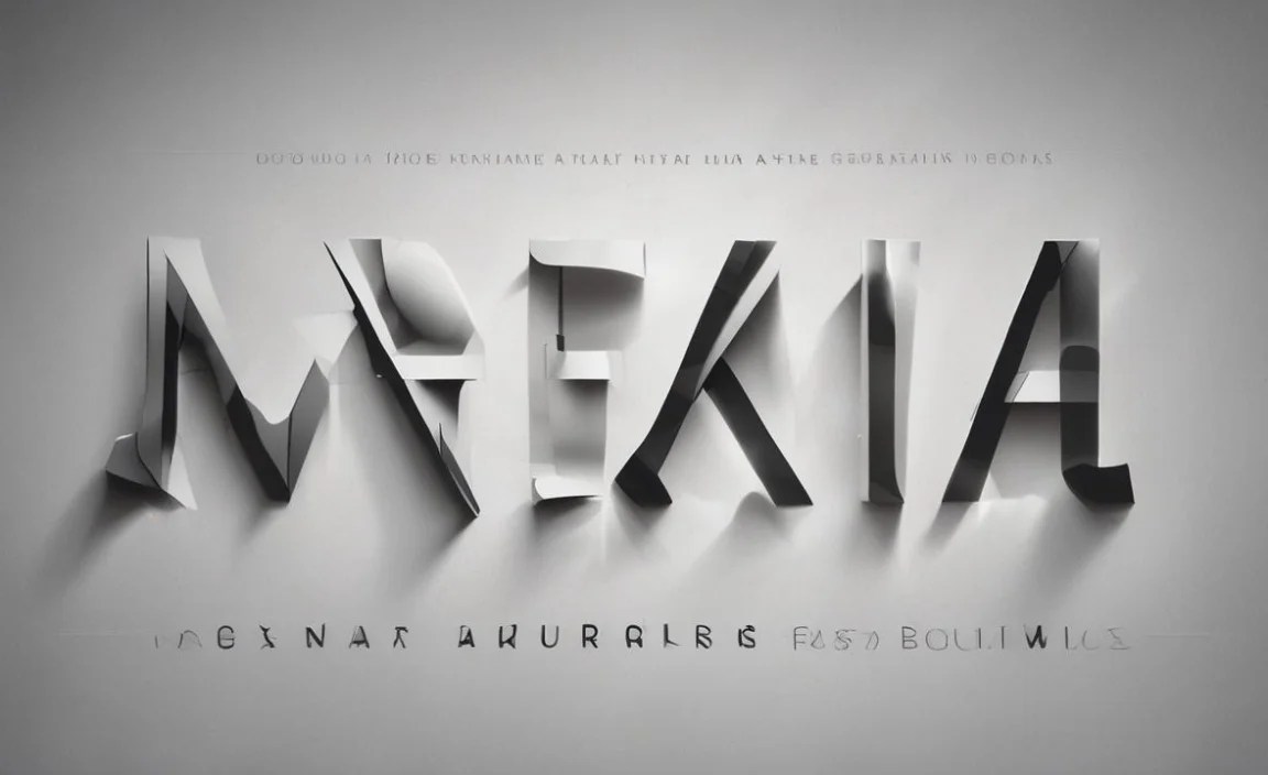 Nexa Font Character Map: