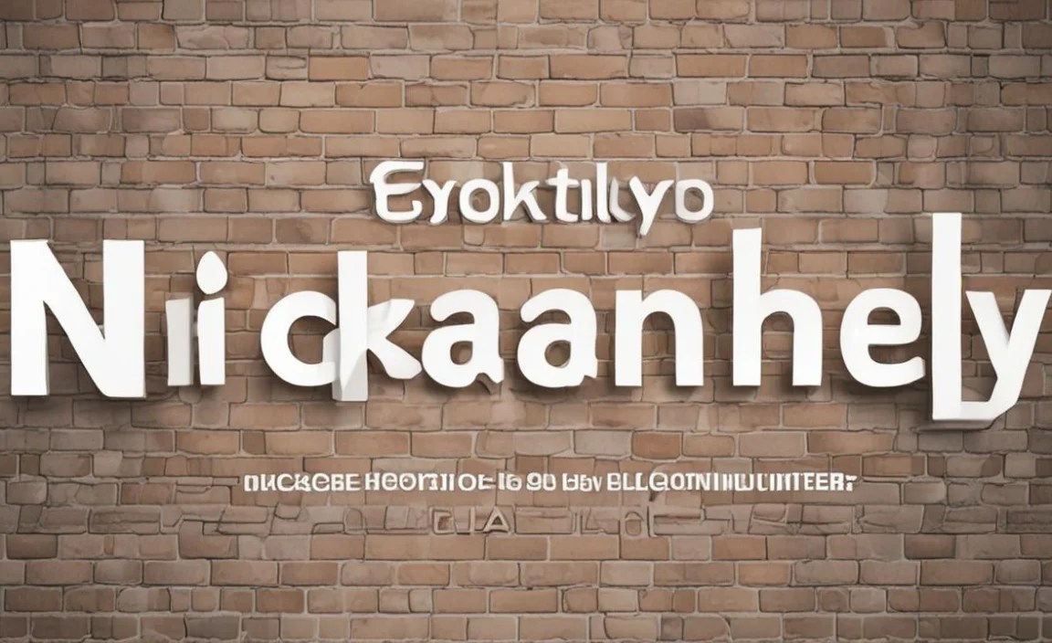 Nickainley Font Character Map:
