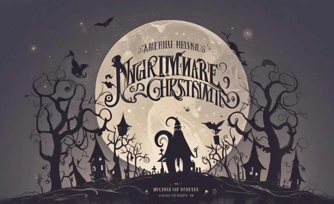 Nightmare Before Christmas Font Info Table:
