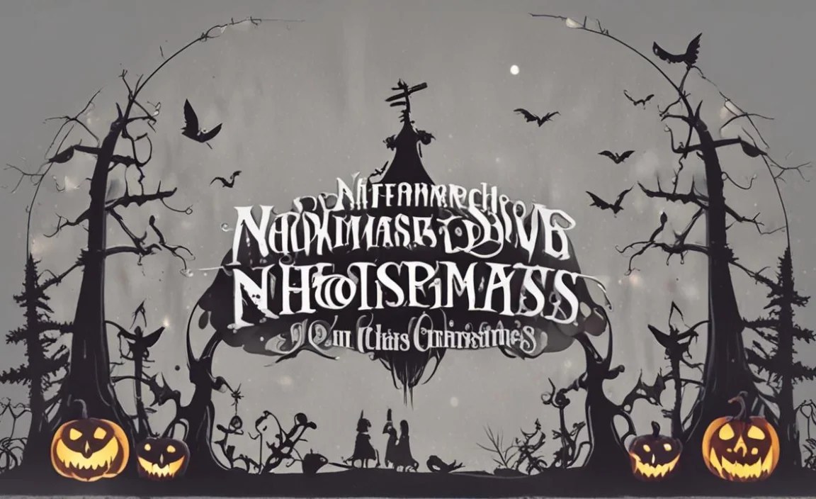 Nightmare Before Christmas Font Live Preview Customizer: