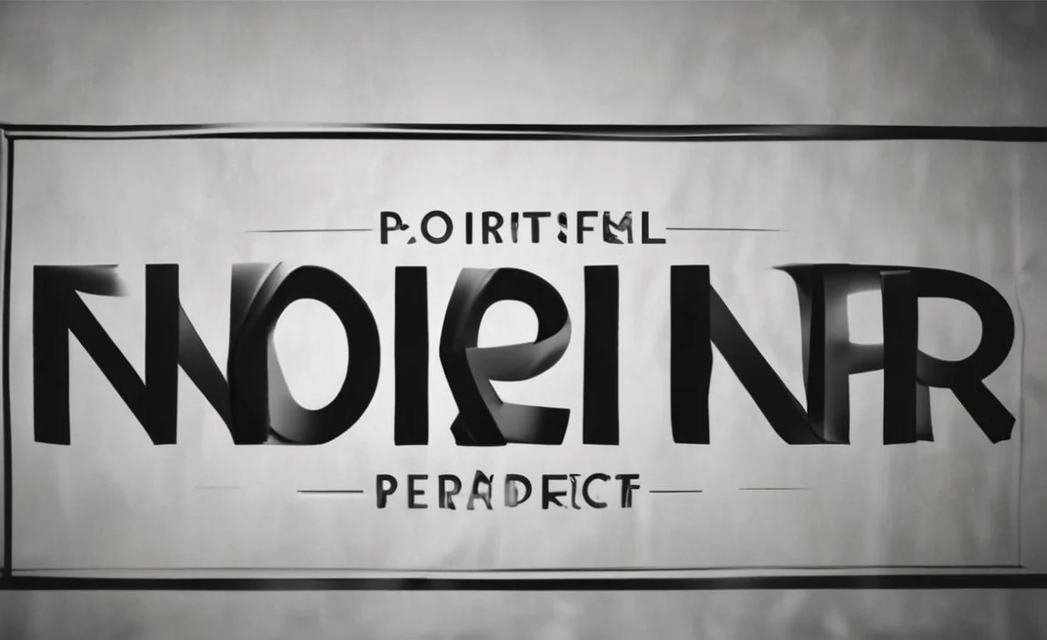 NOIR Font Character Map: