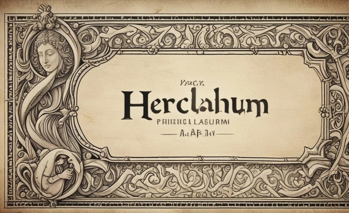 Notable Uses: Herculanum Font