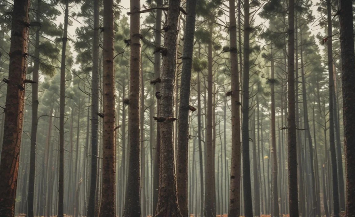 Pine Forest Font Character Map: