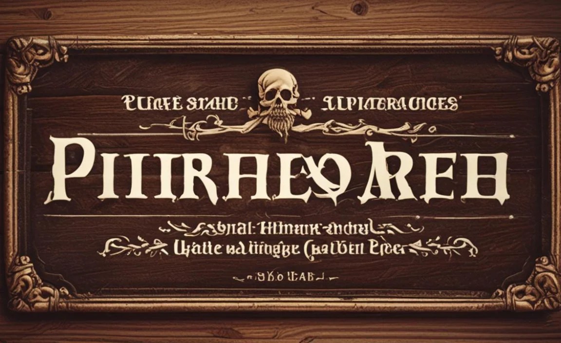 Pirate Font Found In Use