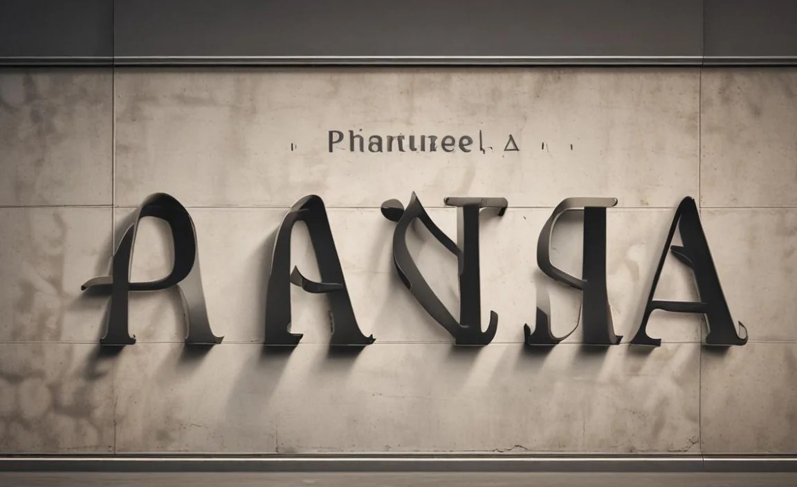 Plantin Font Character Map: