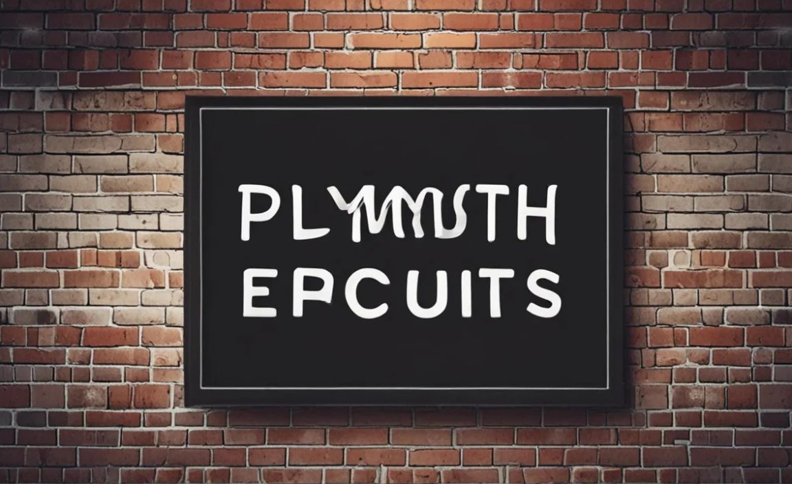 Plymouth Font Found In Use