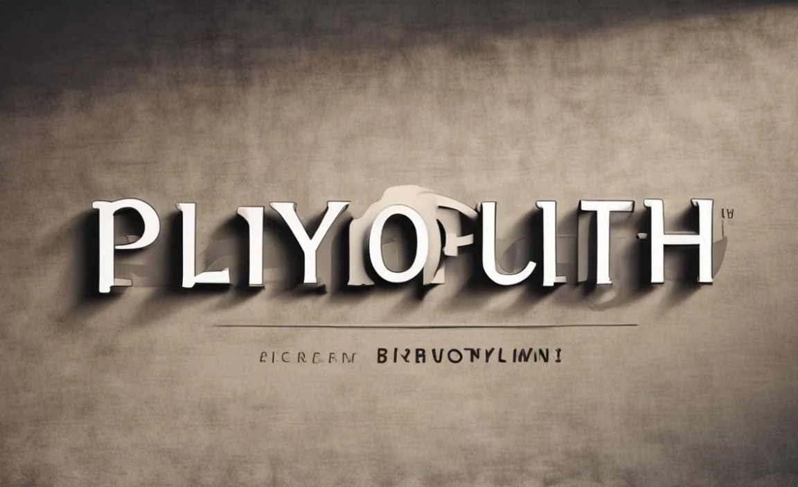 Plymouth Font Info Table: