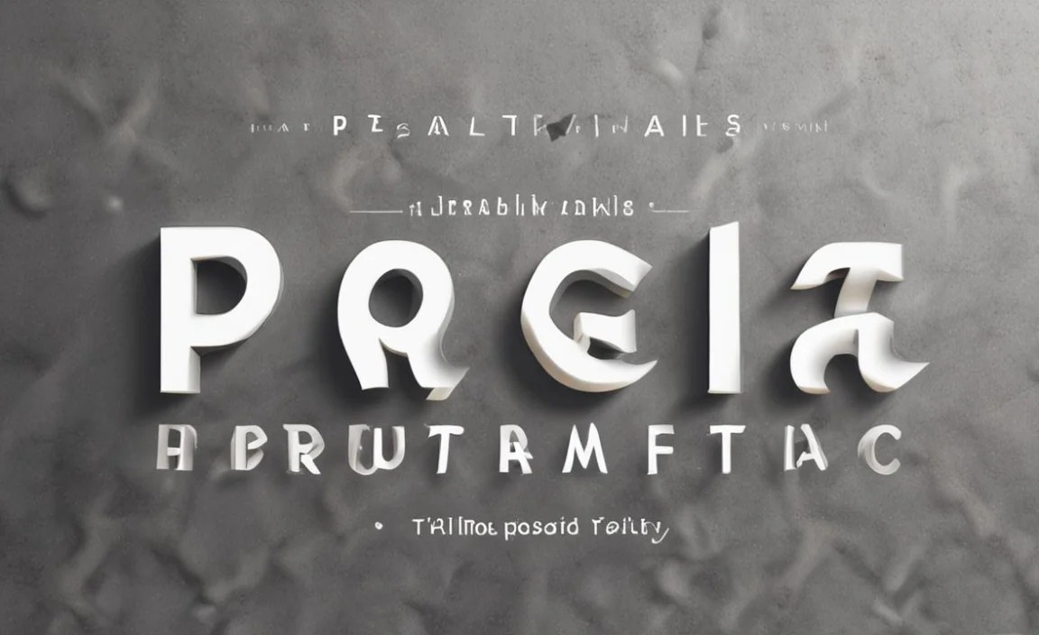 Pragmatica Font Character Map: