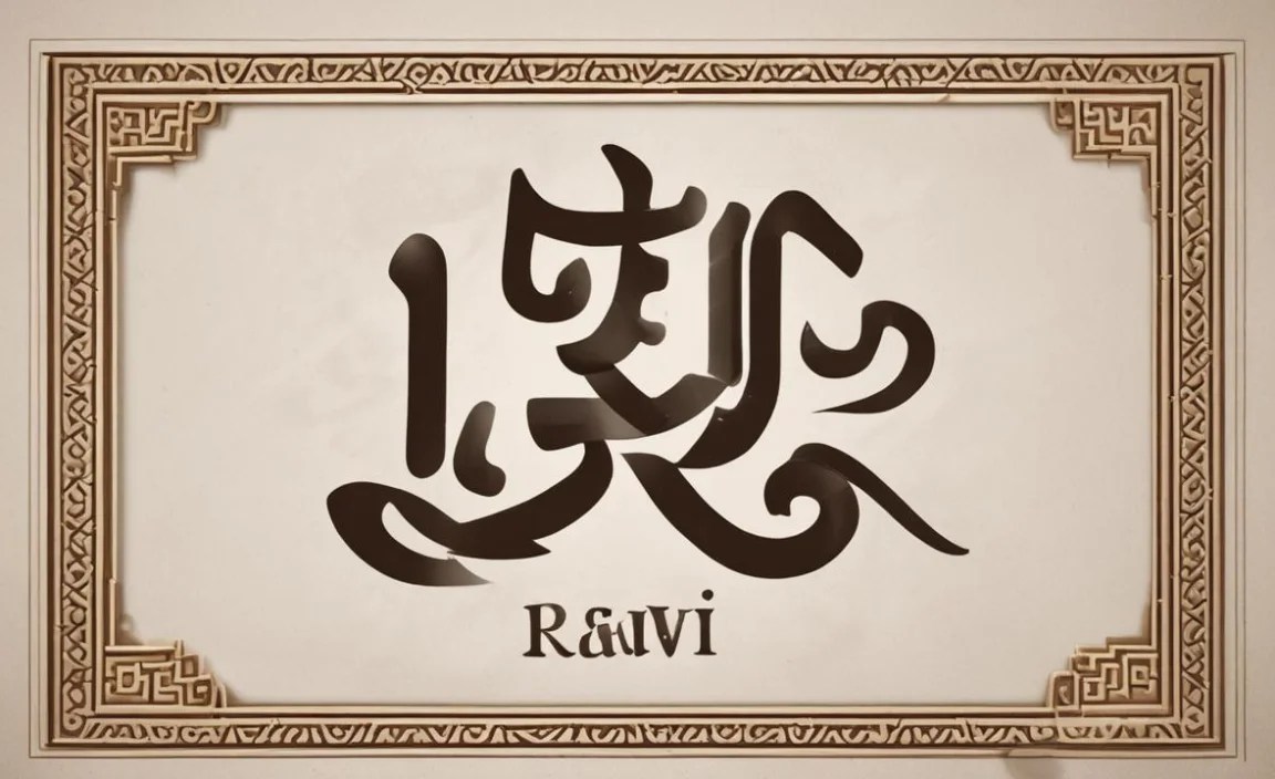 Raavi Font Character Map: