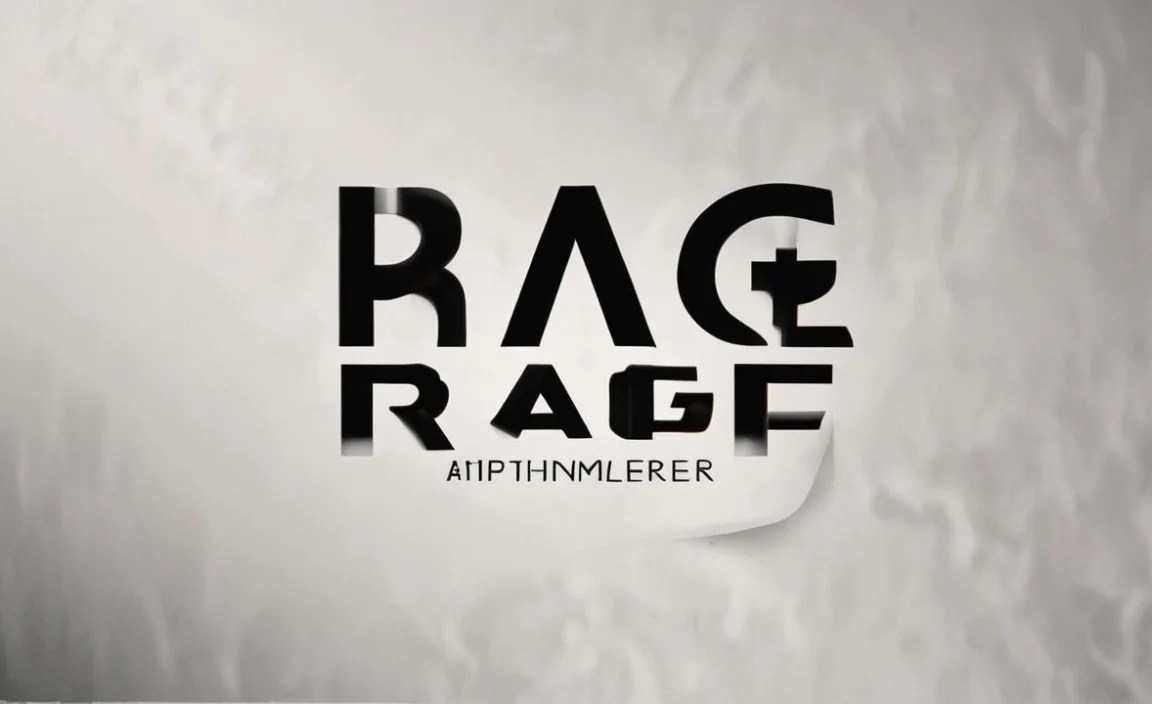 Rage Font Info Table: