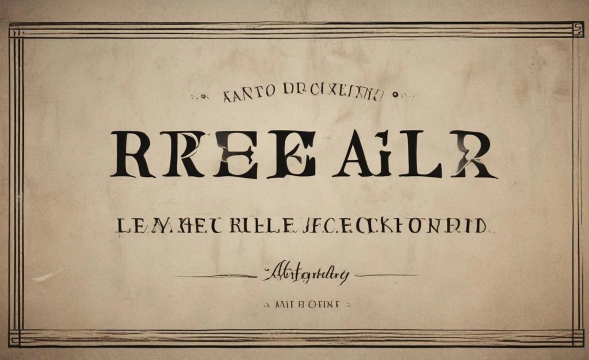 Regal Font Info Table: