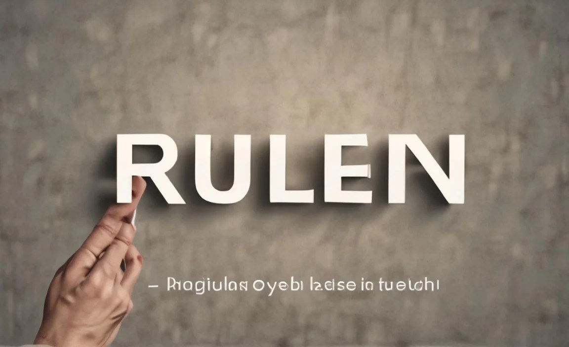 Rullent Font Character Map: