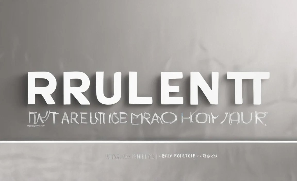 Rullent Font Using Occasions