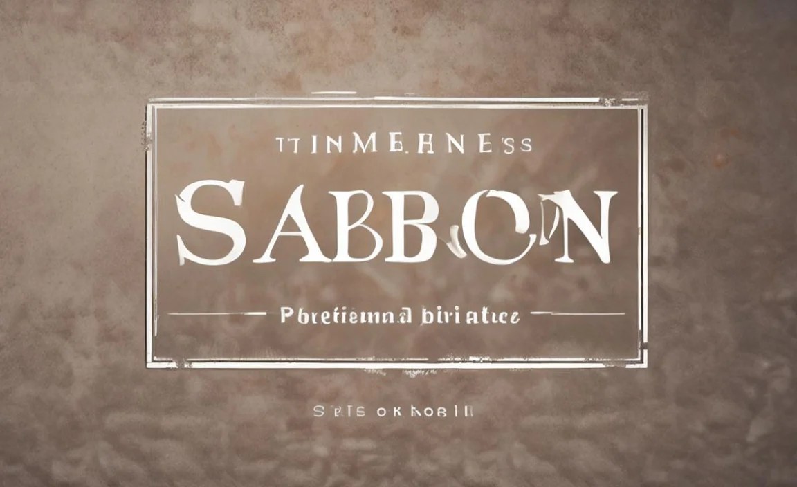 Sabon Font Character Map: