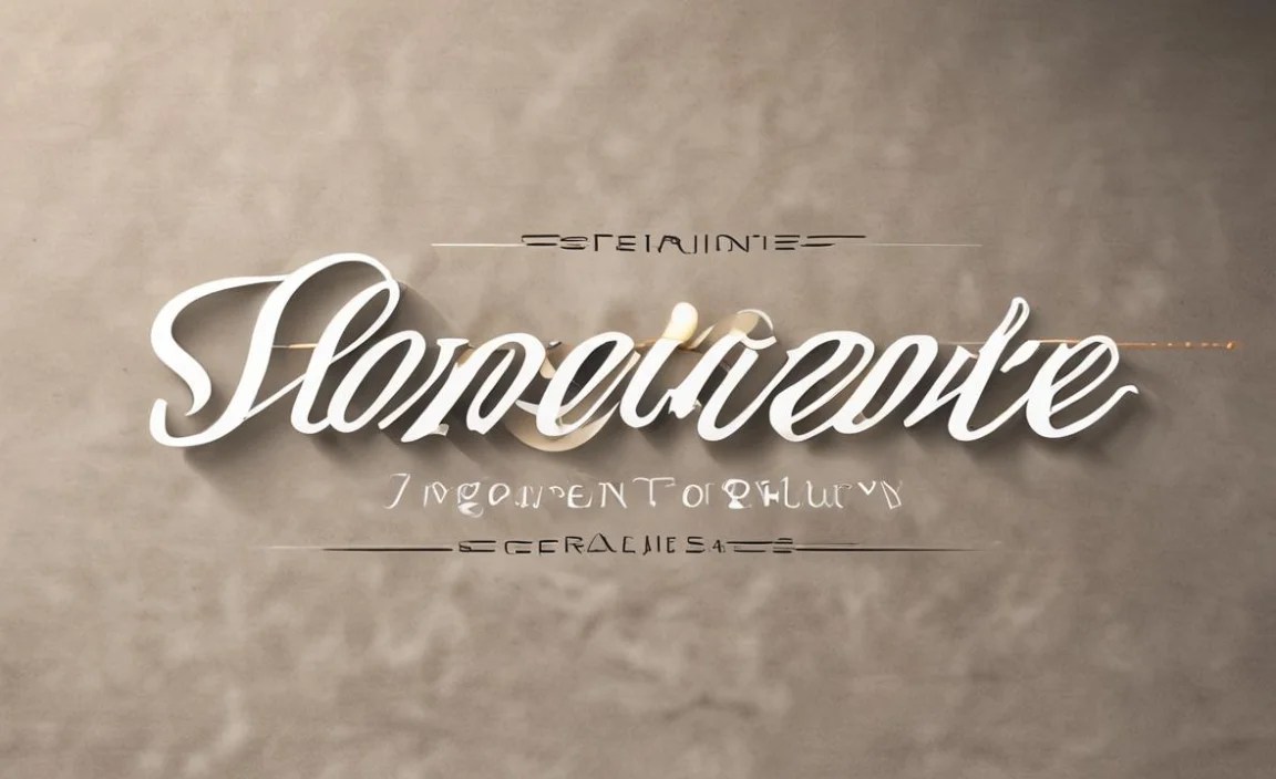 Signatrue Elegant Signature Font Character Map: