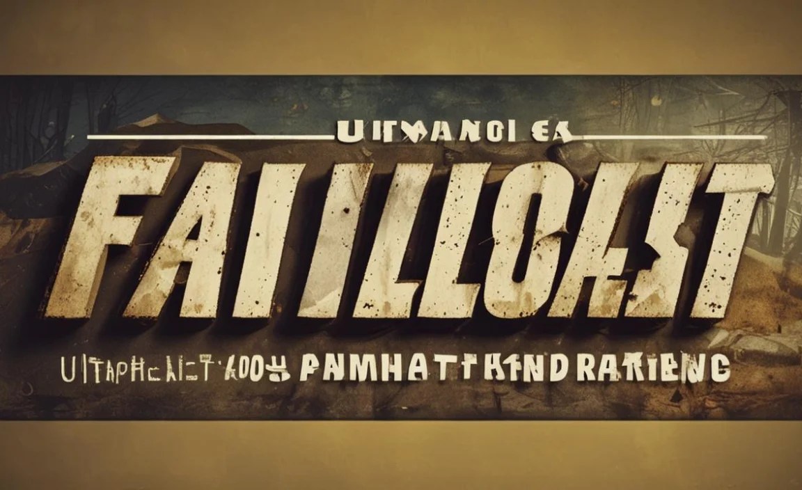 Similar Fonts To Fallout: