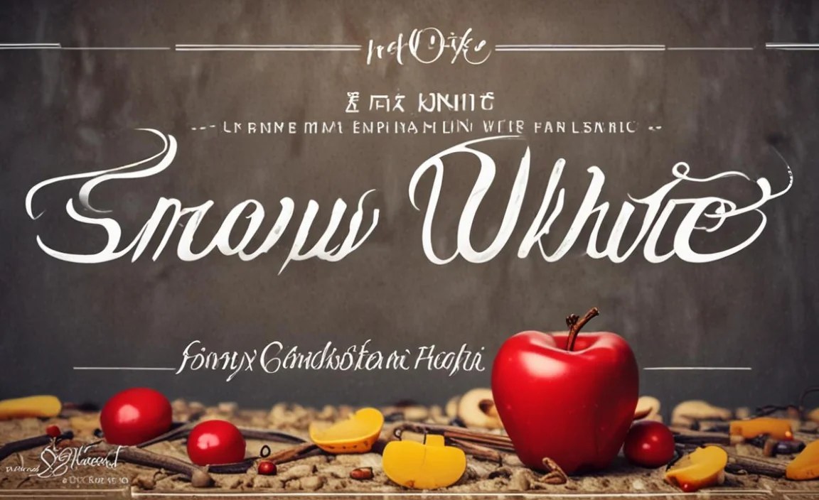 Snow White Font Character Map: