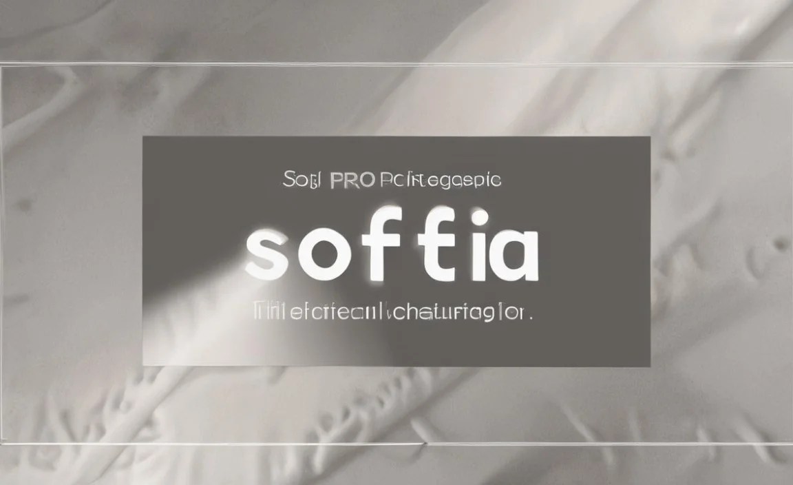 Sofia Pro Font Character Map: