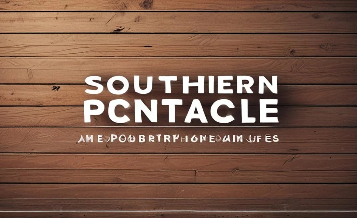 Southern Font Character Map: