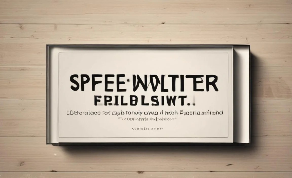 Speedwriter Font Info Table: