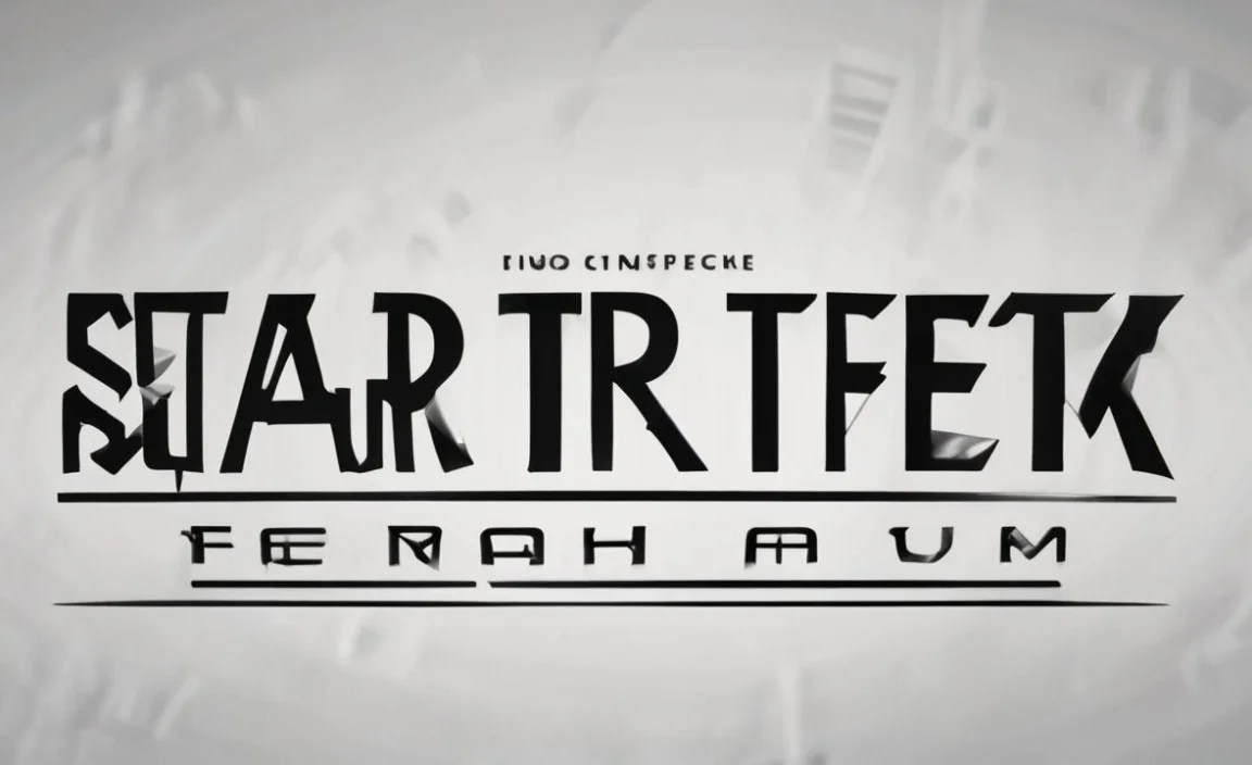 Star Trek Font Character Map: