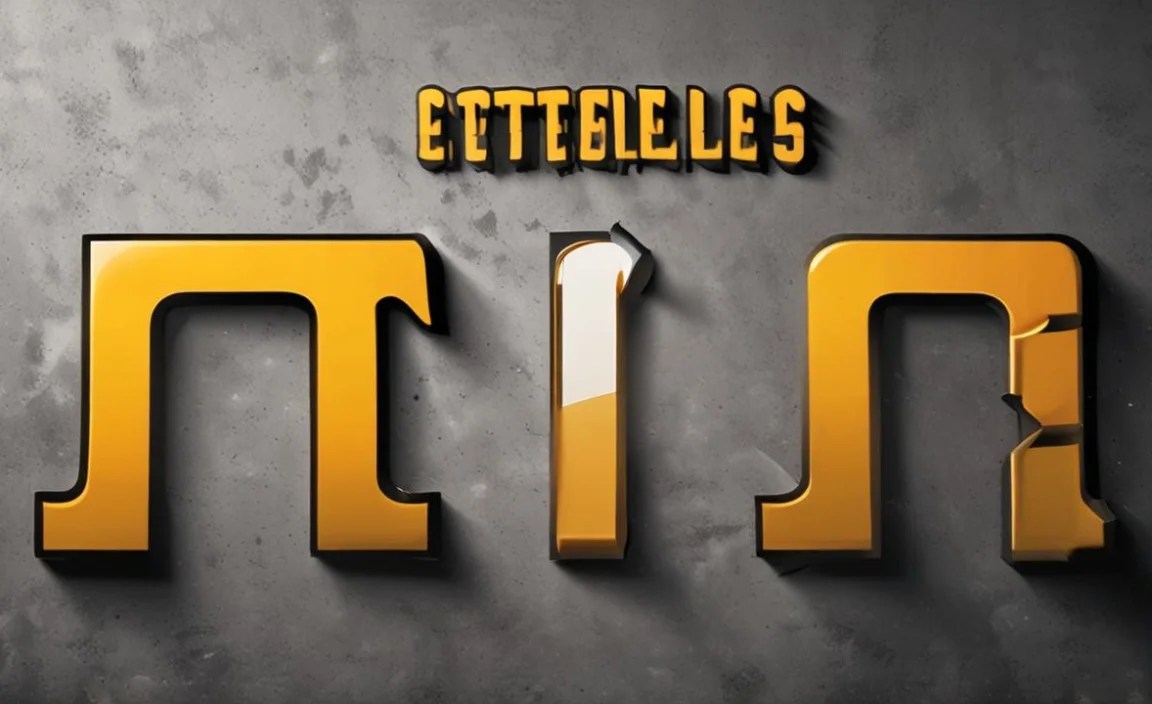 Steelers Font Character Map: