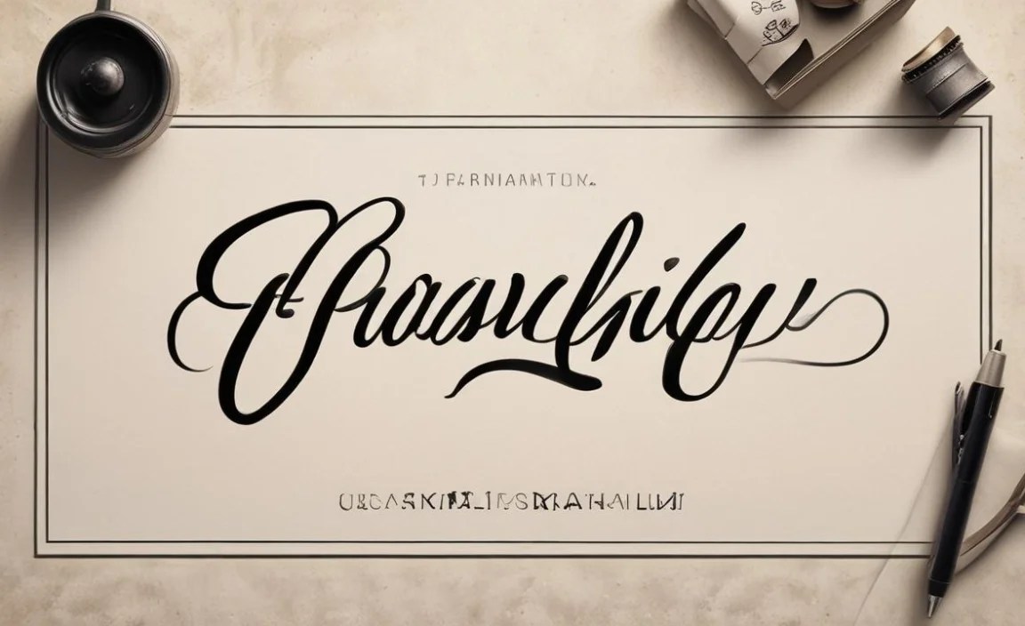 Stylish Calligraphy Font Info Table: