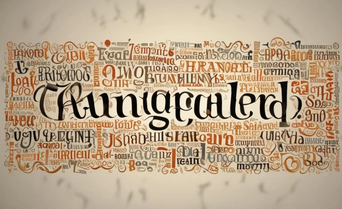 Tangled Font Character Map: