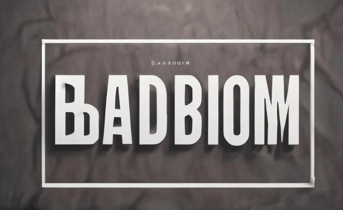 The Badaboom BB Font Found in Use