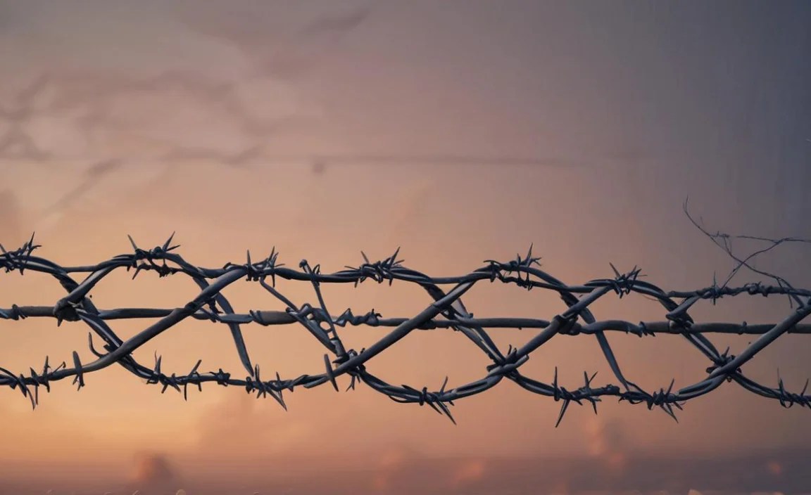 The Barbed Wire Font Found In Use