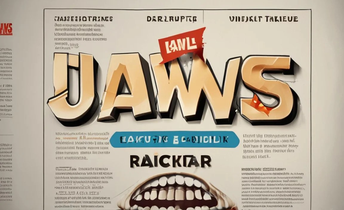 The Jaws Font Found In Use