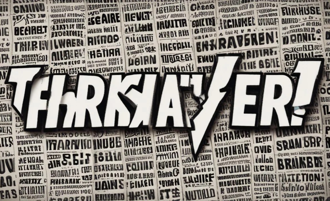 Thrasher Font Character Map: