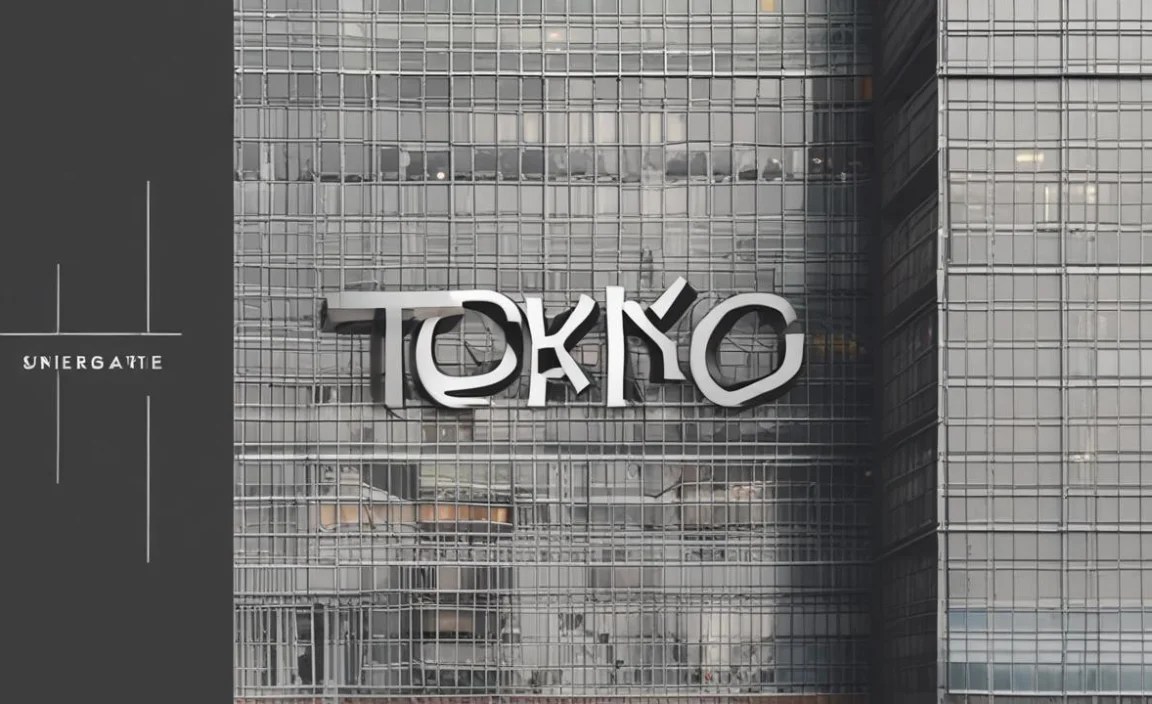 Tokyo Font Character Map: