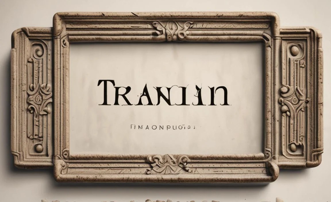 Trajan Font Character Map: