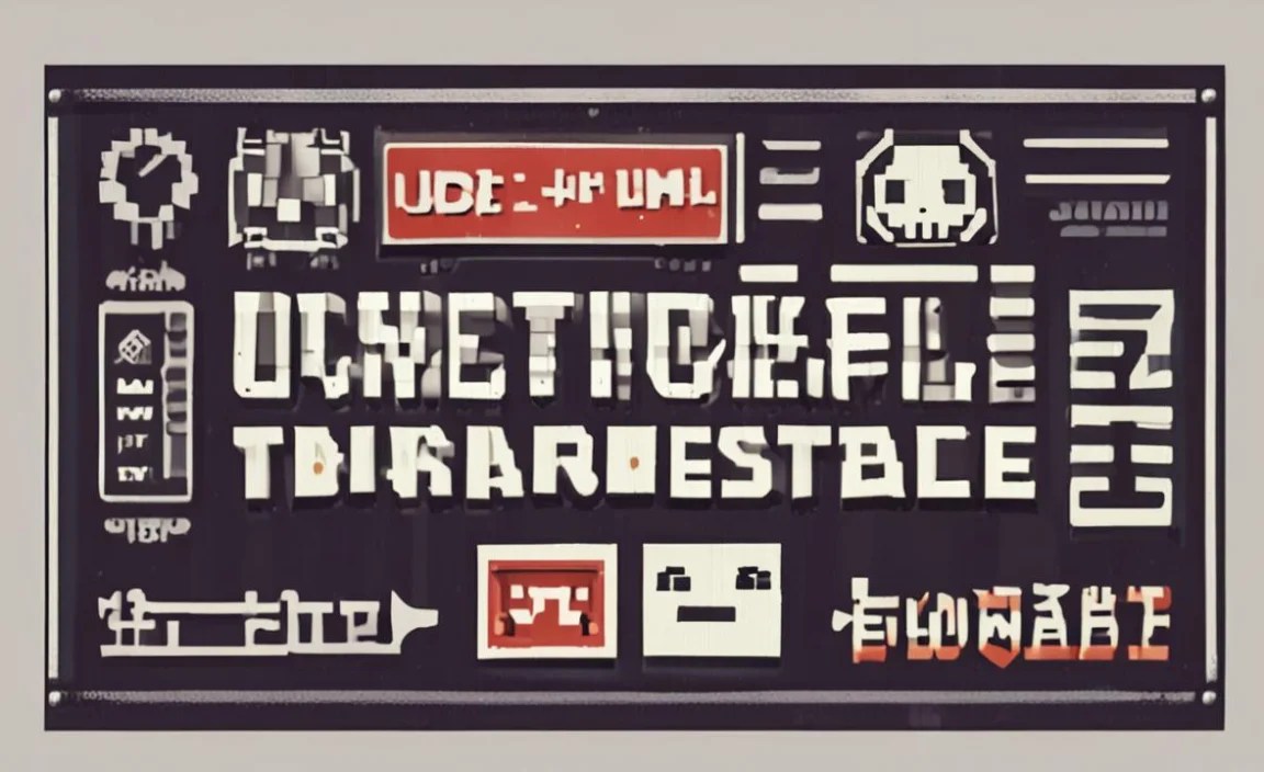 Undertale Font Character Map: