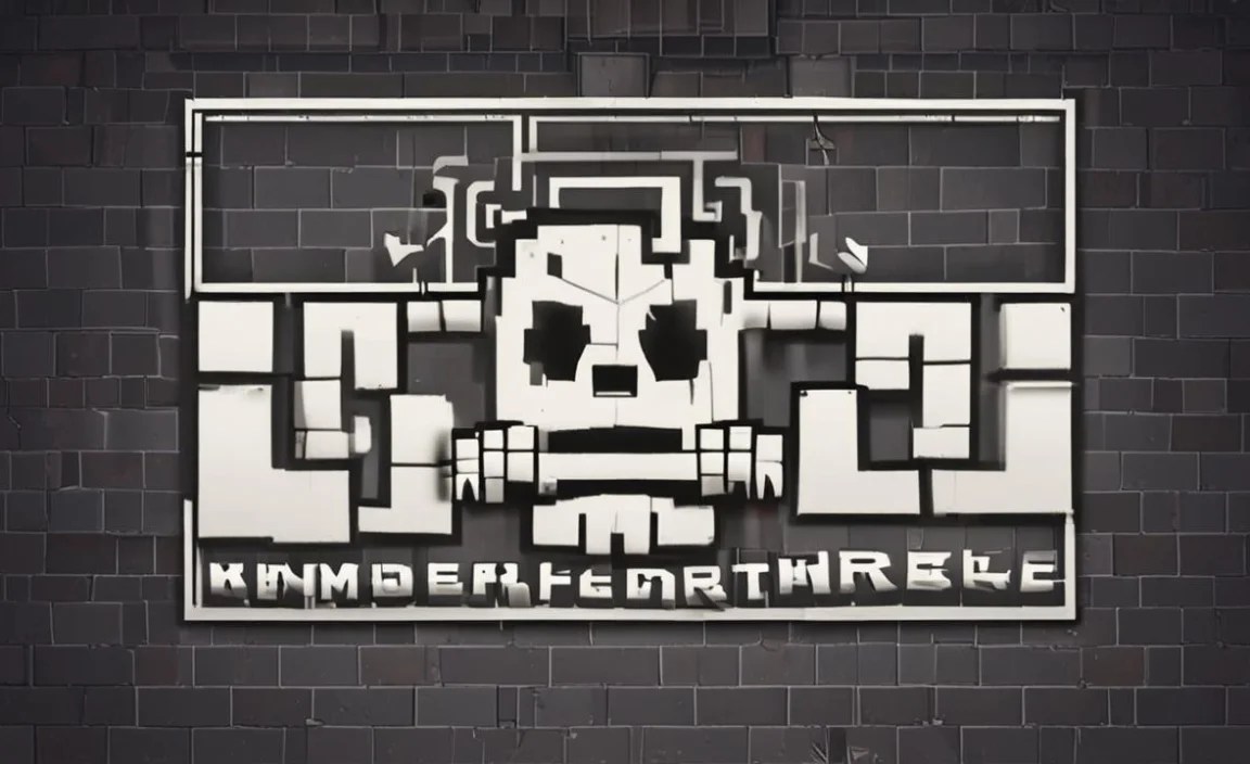 Undertale Logo Font Character Map: