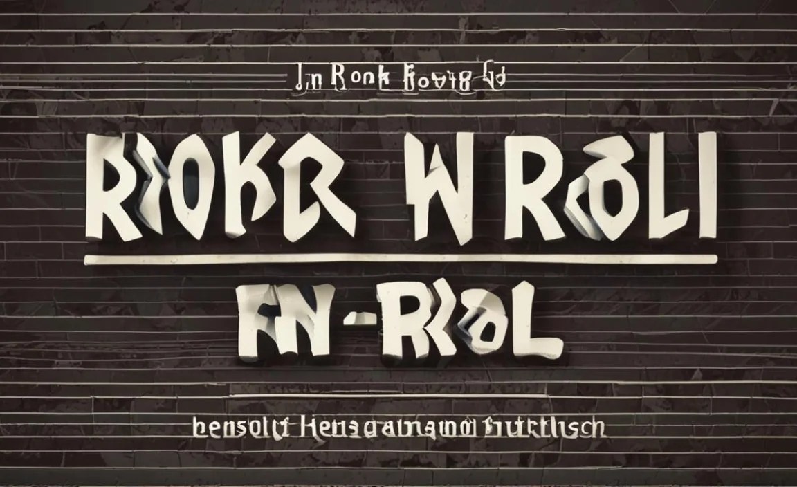 Use Rock’n Roll Fonts In Your Projects