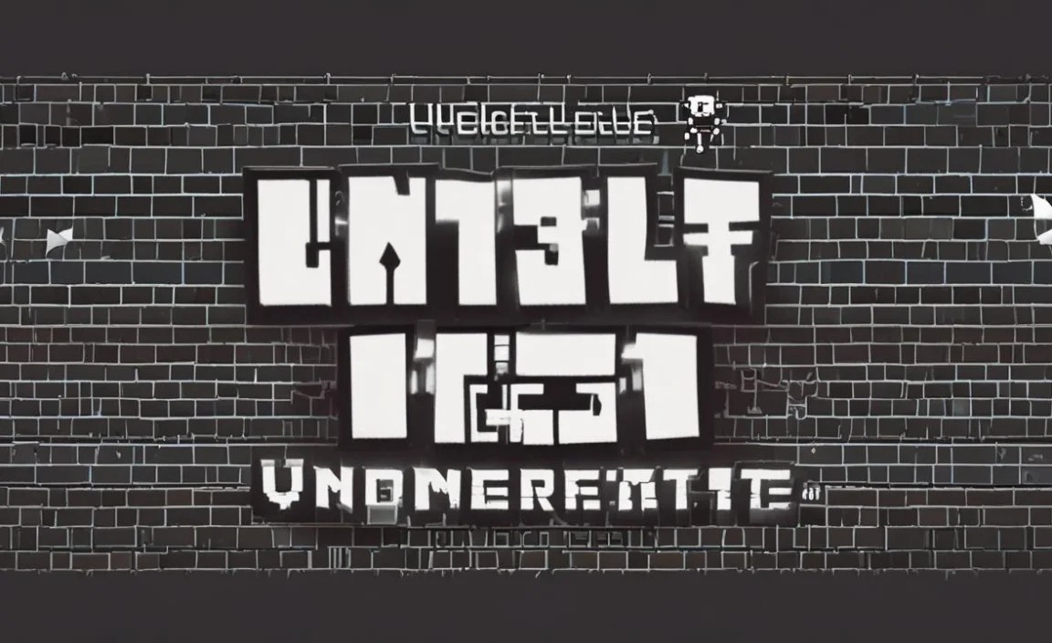Using Occasions Of The Undertale Logo Font