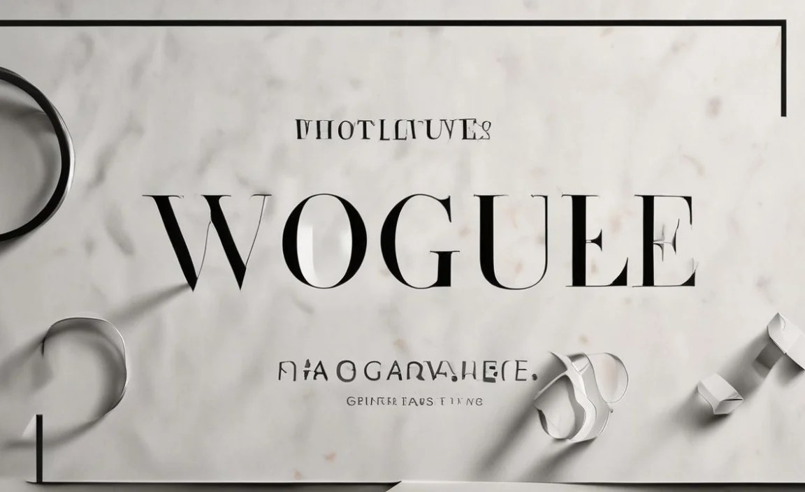 Vogue Font Character Map: