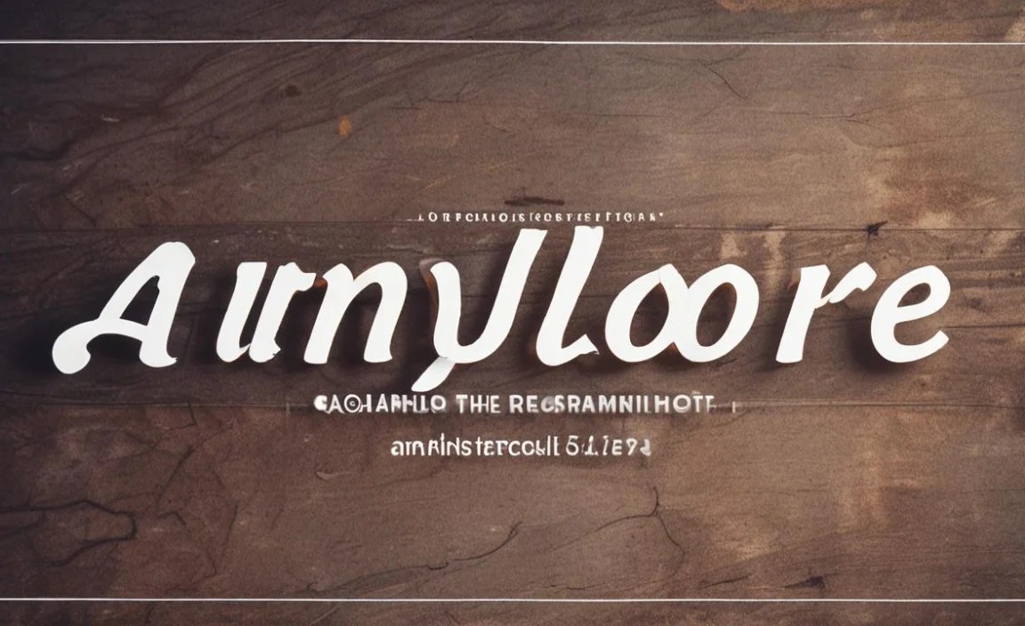 Where Anydore Script Font Is In Use