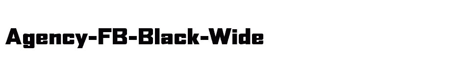 Agency FB Black Wide