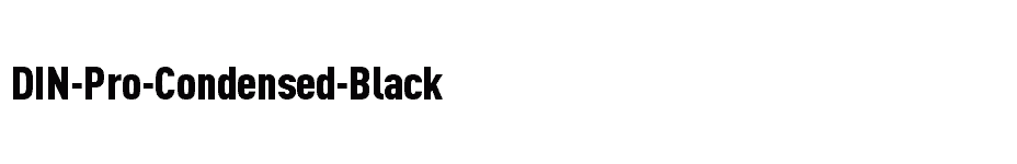 DIN Pro Condensed Black