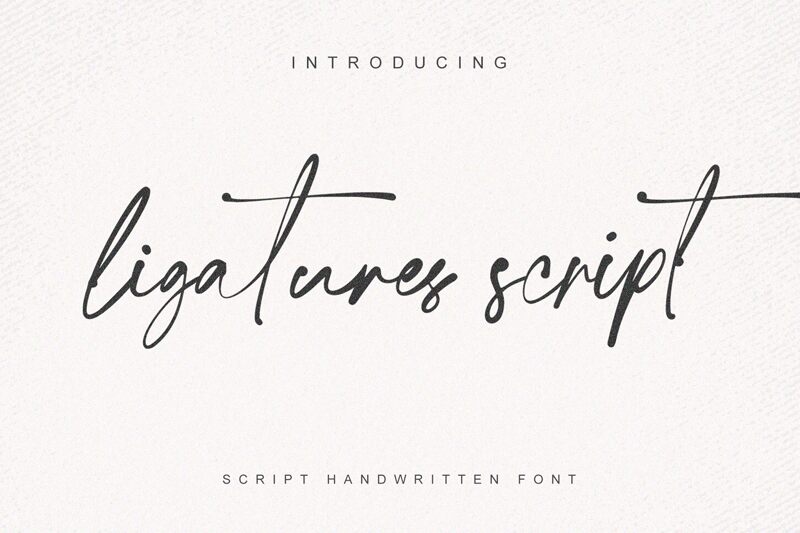 Ligatures Script Font FontPicks download free fonts