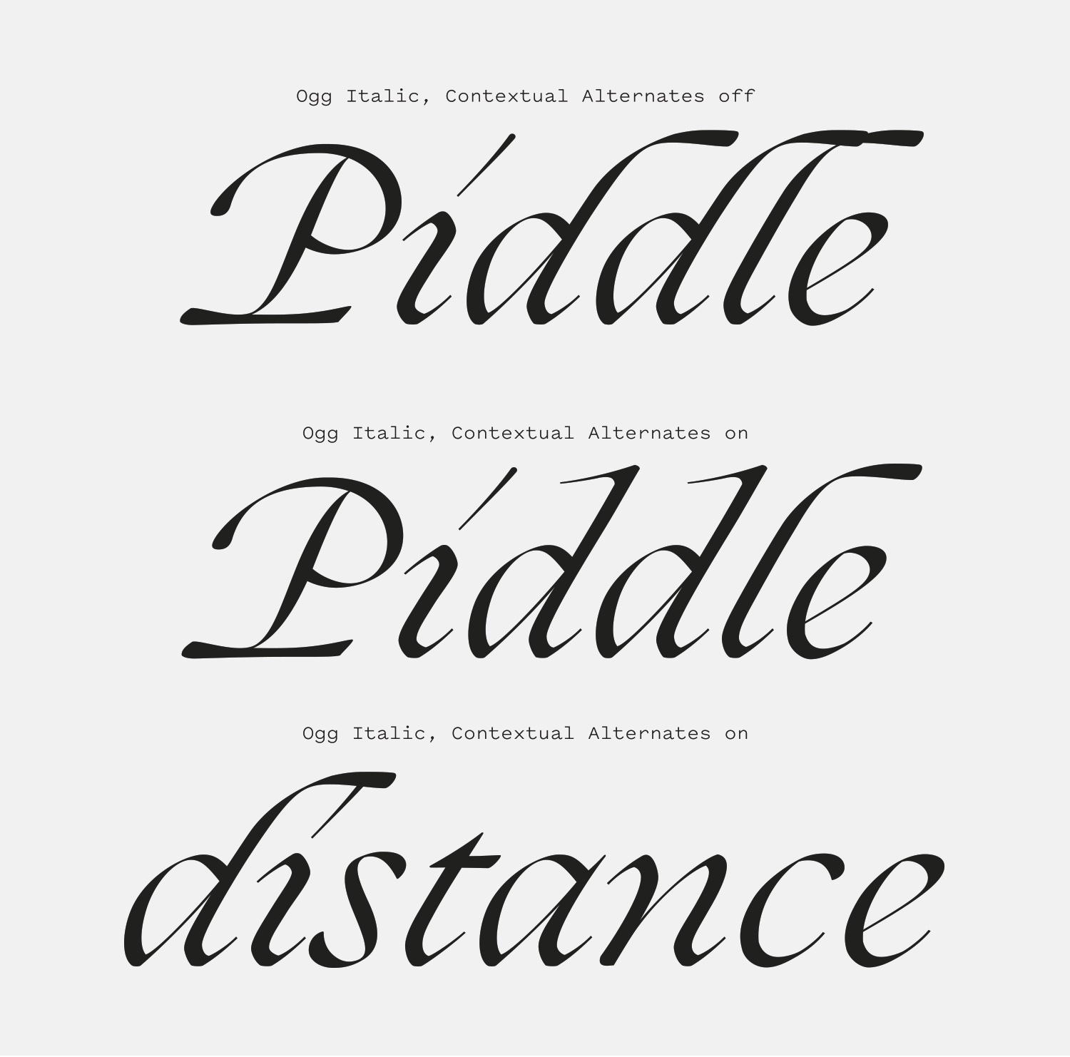 Ogg Font Review Journal