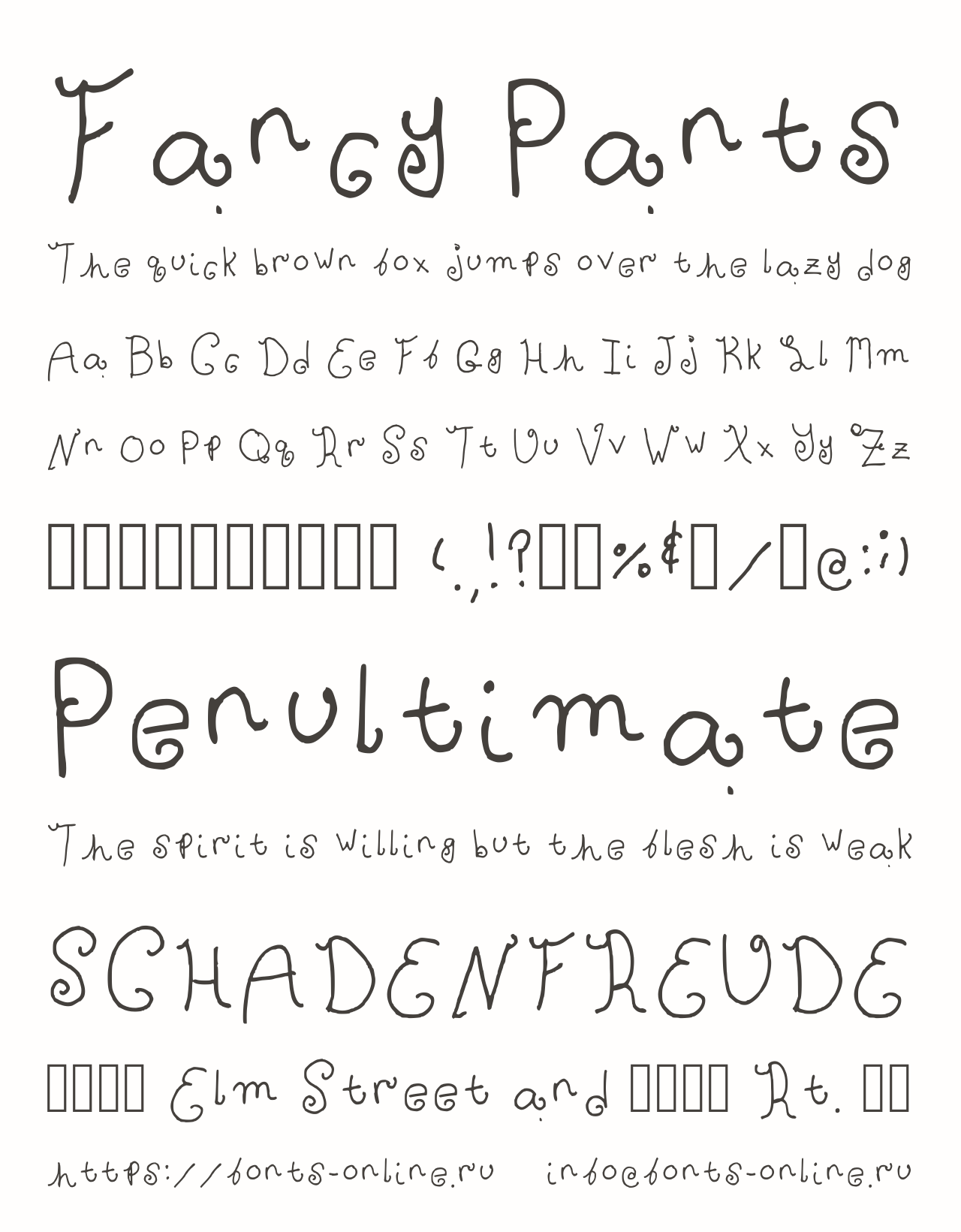 Fancy Pants шрифт