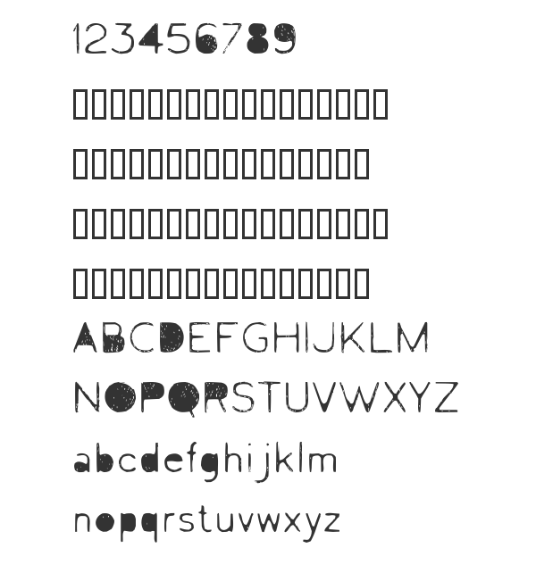 Calculator font
