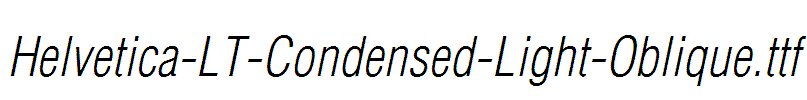 HelveticaLTCondensedLightOblique Fonts DownloadFree Fonts