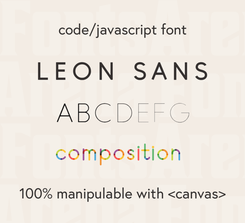 Free font Leon Sans by Jongmin Kim — FontsArena