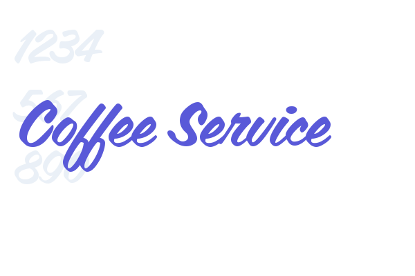 Coffee Service Font Free [ Download Now ]