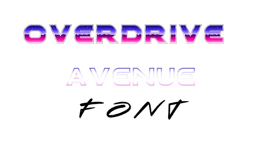 Overdrive Avenue Font » Fonts Max